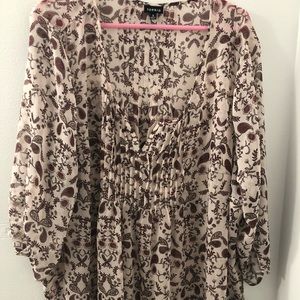 Torrid Floral Peasant Top